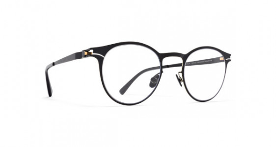 Mykita MAXIMILIAN Eyeglasses, BLACK/GOLD EDGES
