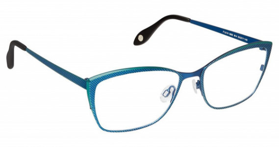 Fysh UK FYSH 3602 Eyeglasses, (814) NAVY TURQUOISE