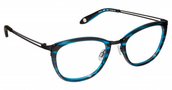 Fysh UK FYSH 3601 Eyeglasses, (808) TURQUOISE BLACK