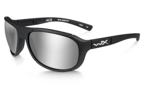 Wiley X WX ACE Sunglasses, (ACACE06) ACE POL SILVER FLASH LENS/MATTE BLACK FRAME