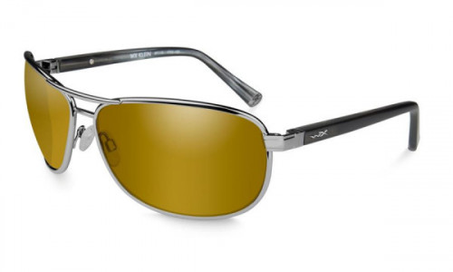 Wiley X WX KLEIN Sunglasses, (ACKLE04) KLEIN POL VENICE GOLD MIRROR/GUNMETAL FRAME