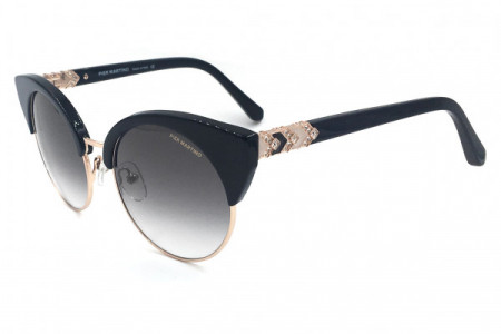 Pier Martino PM8306 Sunglasses, C4 Black Gold Crystal