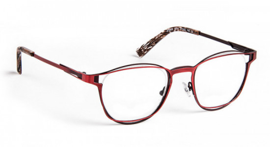 J.F. Rey JF2808 Eyeglasses, BRUSHED RED (3010)