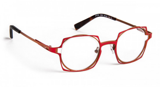 J.F. Rey JF2794 Eyeglasses, RED/BROWN (3090)