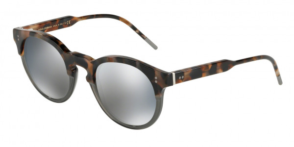 Dolce & Gabbana DG4329 Sunglasses, 31674R HAVANA/TRANSPARENT BROWN