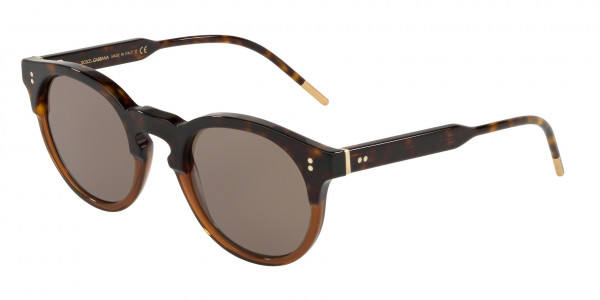 Dolce & Gabbana DG4329F Sunglasses, 31674R HAVANA/TRANSPARENT BROWN