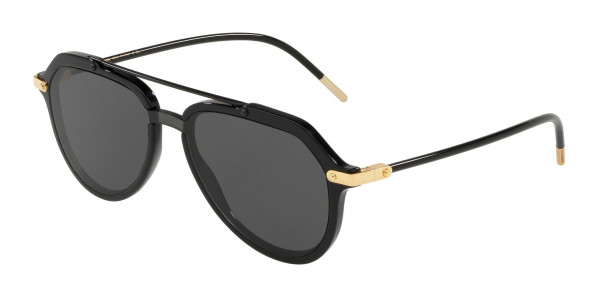 Dolce & Gabbana DG4330F Sunglasses, 501/87 BLACK (BLACK)