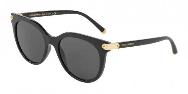 Dolce & Gabbana DG6117 Sunglasses, 501/87 BLACK (BLACK)