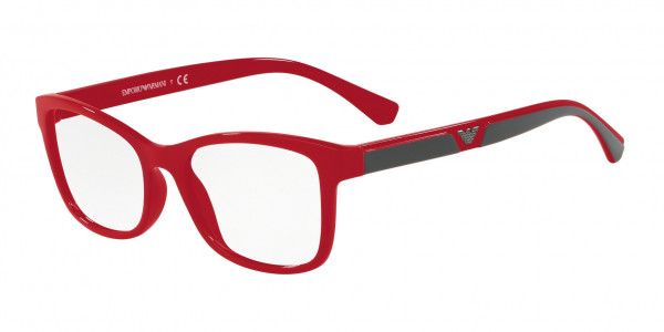 Emporio Armani EA3128 Eyeglasses, 5664 RASPBERRY RED (RED)