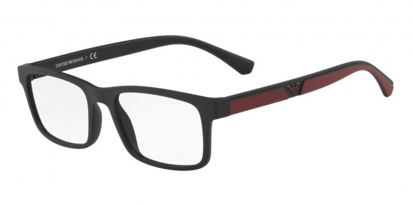 Emporio Armani EA3130 Eyeglasses, 5042 MATTE BLACK (BLACK)