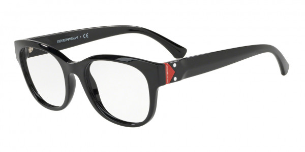 Emporio Armani EA3131F Eyeglasses, 5017 BLACK (BLACK)