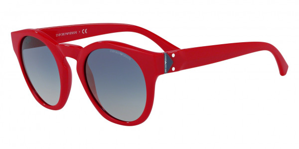 Emporio Armani EA4113 Sunglasses, 56624L RED (LIGHT BLUE)