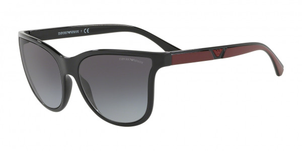 Emporio Armani EA4112F Sunglasses, 50178G BLACK (BLACK)