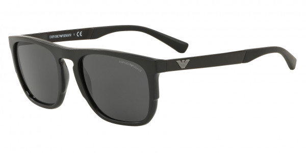 Emporio Armani EA4114F Sunglasses, 501787 BLACK (BLACK)