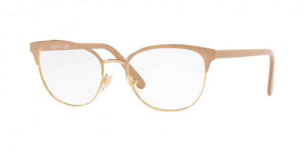Vogue VO4088 Eyeglasses, 5128 TOP BEIGE/GOLD (BROWN)