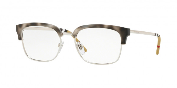 Burberry BE2273 Eyeglasses, 3534 MATTE GREY HAVANA/SILVER (GREY)
