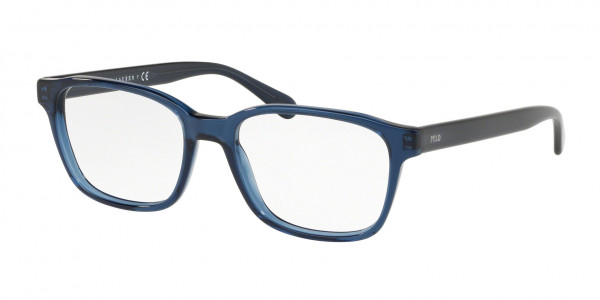 Polo PH2186 Eyeglasses, 5469 TRANSPARENT BLUE (BLUE)