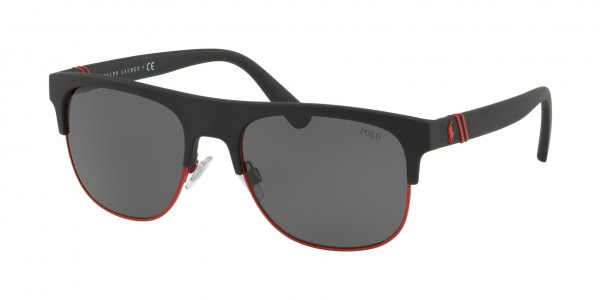 Polo PH4132 Sunglasses, 528487 MATTE BLACK (BLACK)