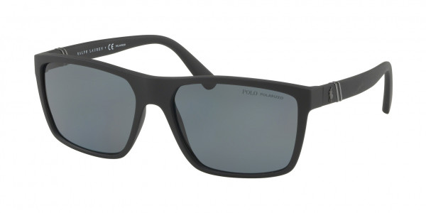 Polo PH4133 Sunglasses, 528481 MATTE BLACK POLAR GREY (BLACK)