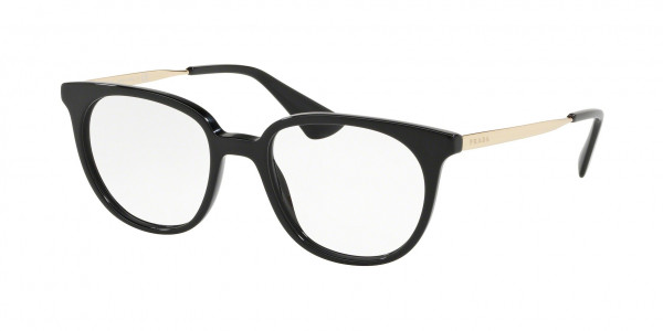 Prada PR 13UVF CATWALK Eyeglasses, 1AB1O1 CATWALK BLACK (BLACK)