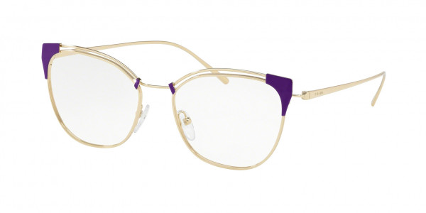 Prada PR 62UV CONCEPTUAL Eyeglasses, YC01O1 VIOLET/PALE GOLD (VIOLET)