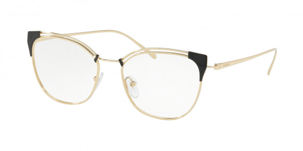 Prada PR 62UV CONCEPTUAL Eyeglasses, YEE1O1 CONCEPTUAL GREY/PALE GOLD (GREY)