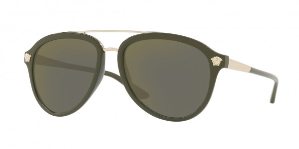 Versace VE4341 Sunglasses, 52624T MILITARY GREEN (GREEN)