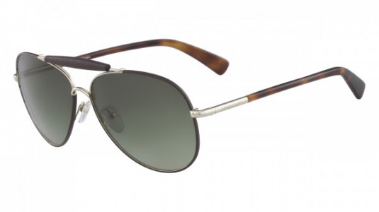 Longchamp LO100SL Sunglasses, (718) GOLD/DARK BROWN