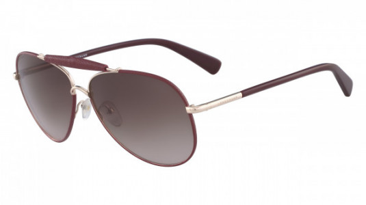 Longchamp LO100SL Sunglasses, (772) ROSE GOLD/BURGUNDY