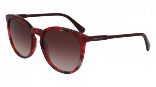 Longchamp LO606S Sunglasses, (542) RED TORTOISE/BURGUNDY