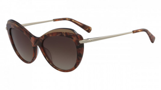 Longchamp LO617S Sunglasses, (203) MARBLE BROWN