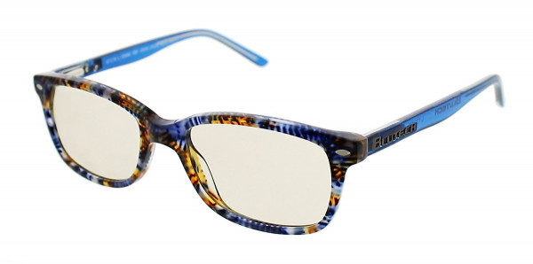 BluTech ANNE DROID Eyeglasses, Blue Multi