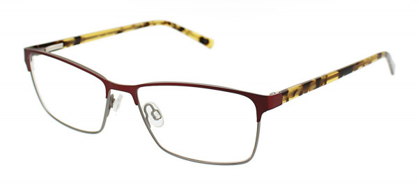 Red Raven DICKENSON Eyeglasses, Red Taupe Fade
