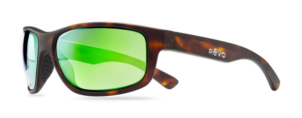 Revo BASELINER Sunglasses, Matte Dark Tortoise (Lens: Green Water)