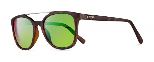 Revo CLAYTON Sunglasses, Matte Tortoise (Lens: Green Water)