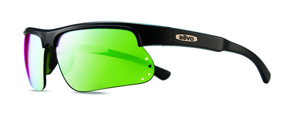 Revo CUSP S Sunglasses, Black (Lens: Green Water)