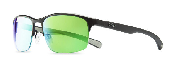 Revo FUSELIGHT Sunglasses, Black (Lens: Green Water)