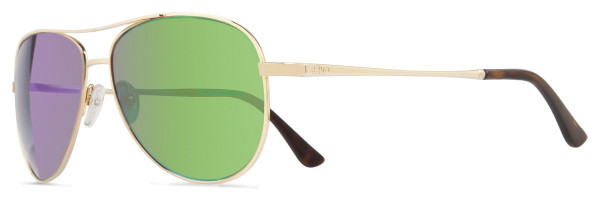 Revo RELAY Sunglasses, Gold (Lens: Green Water)