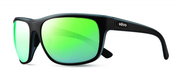 Revo REMUS Sunglasses, Matte Black (Lens: Green Water)