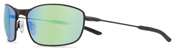 Revo THIN SHOT Sunglasses, Matte Black (Lens: Green Water)