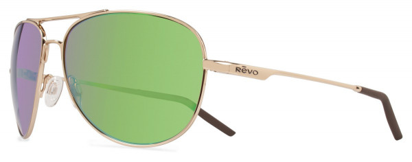 Revo WINDSPEED Sunglasses, Gold (Lens: Green Water)