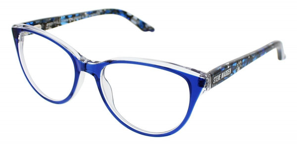 Steve Madden SAAMI Eyeglasses, Blue Laminate