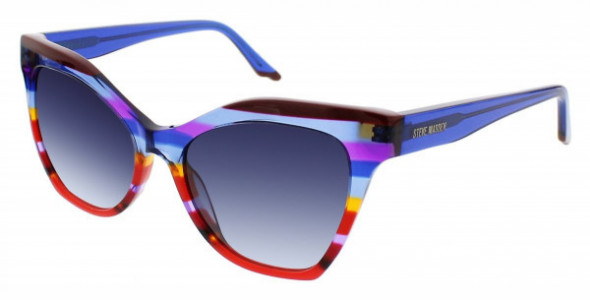 Steve Madden SWEEETEST Sunglasses, Blue Stripe