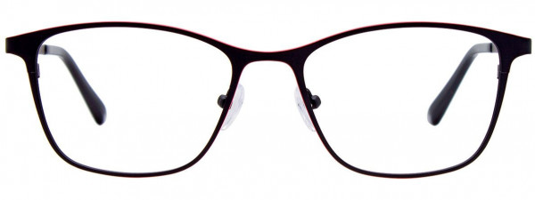 CHILL C7004 Eyeglasses, 090 - Satin Black & Coral