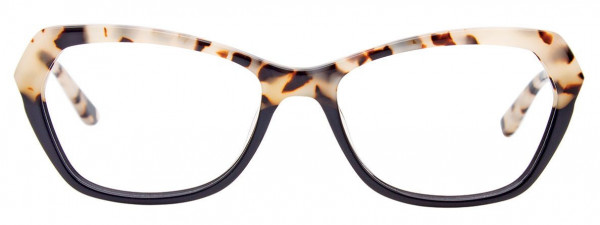 Paradox P5046 Eyeglasses, 090 - Black & Dark Brown & Cream