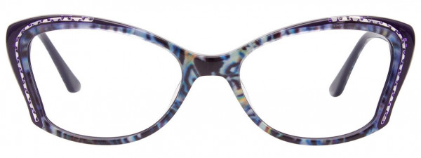 Paradox P5045 Eyeglasses, 050 - Dark Blue & Purple & Marbled Pearl Blue