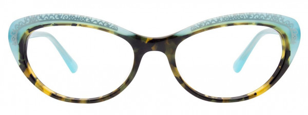 Paradox P5044 Eyeglasses, 010 - Demi Amber & Light Blue