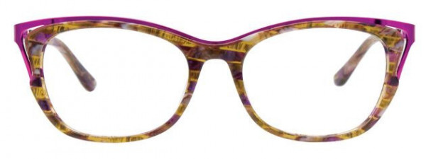 Paradox P5039 Eyeglasses, 030 - Pink & Lilac & Dark Pink