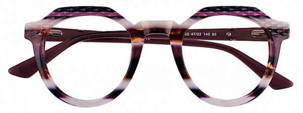 Paradox P5032 Eyeglasses, 080 - Dark Plum & Mauve & Pearl White & Crystal