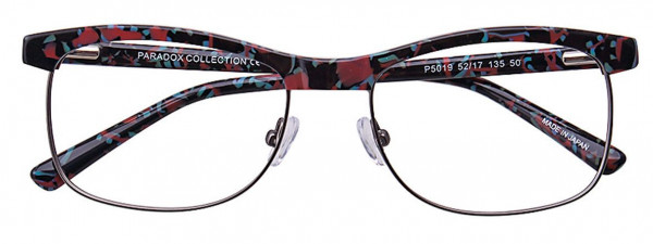 Paradox P5019 Eyeglasses, 050 - Blue & Black & Red & Green & Steel